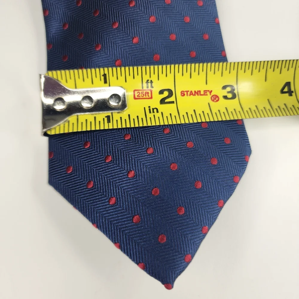 IZOD Blue and Red Polka Dot Tie.
